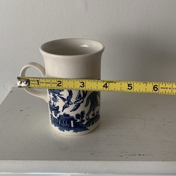 Churchill Blue Willow Coffee Mug White & Blue Made in England - Picture 10 of 10